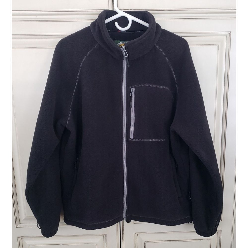 cabelas polartec Full Zip fleece Jacket‎ L Black